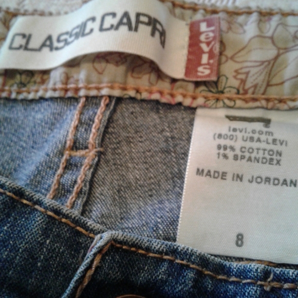 🌺 Levi's Classic Capri High Rise Jeans - Picture 6 of 8